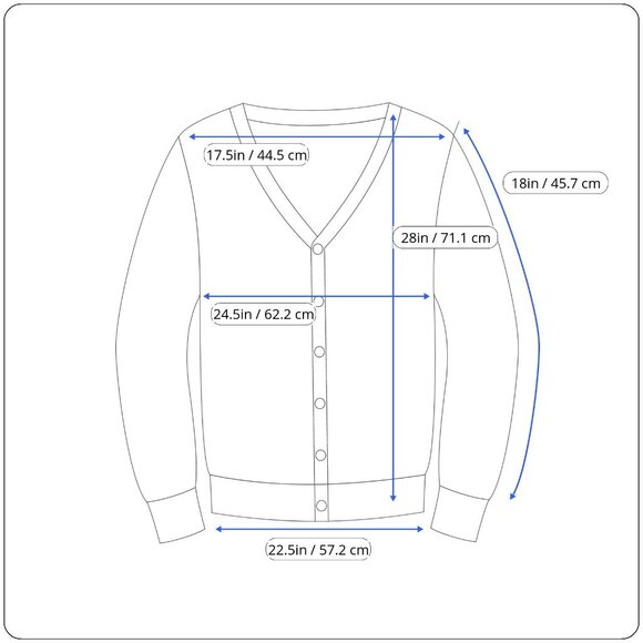 Premise Studio Cardigan Sweater Womens 0X Blue Rose Buttons 3/4 Sleeve - Picture 9 of 9